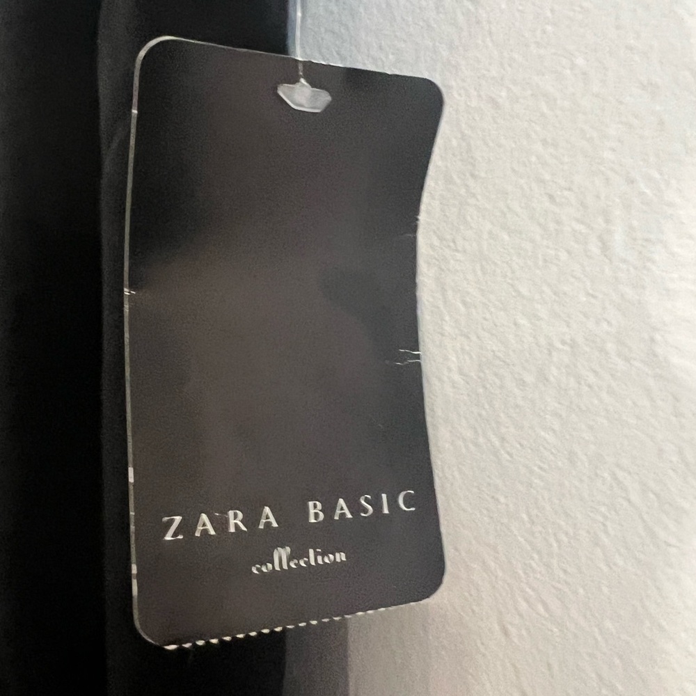 Zara asymmetrical black and white dress  X large NWT - Picture 3 of 9